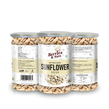 Berries And Nuts Premium Sunflower Seeds | 400 Grams | 1 Bottle of 200 Grams